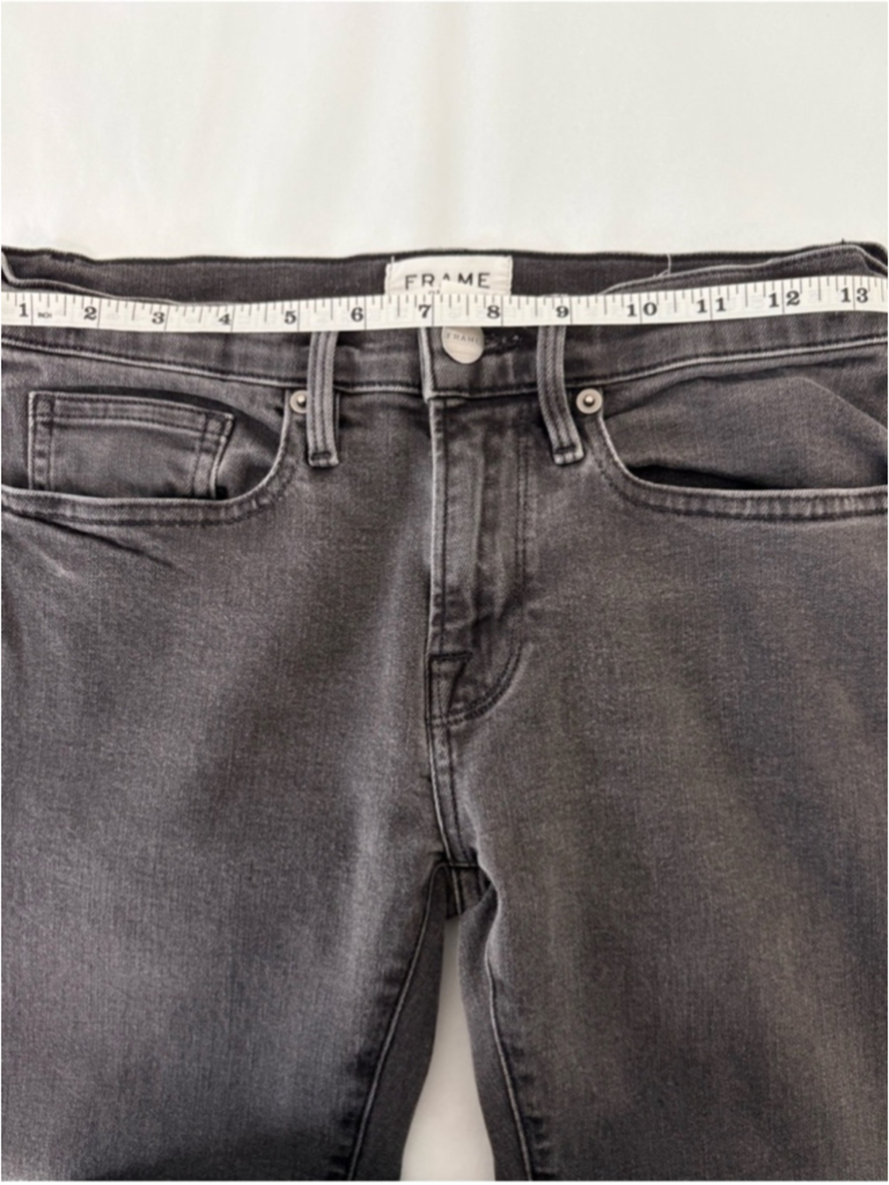 FRAME MEN'S L'Homme Skinny Jeans Fade To Grey Sz 28 (29 x 31.5) EUC - Picture 8 of 10